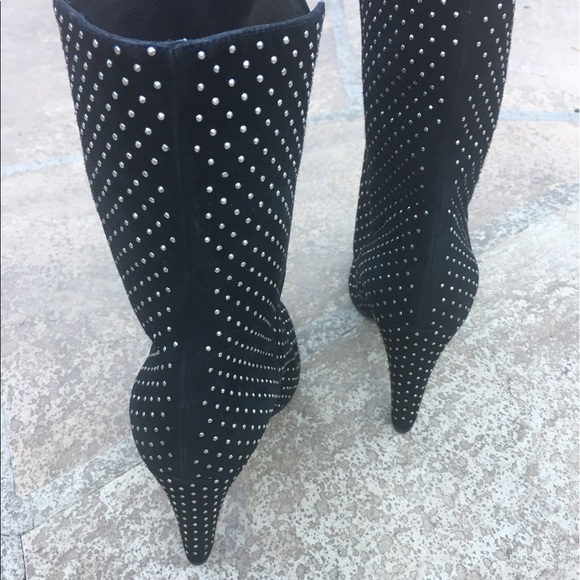 Jimmy Choo "Tari" Black Suede Mid Calf Boot - Picture 7 of 9