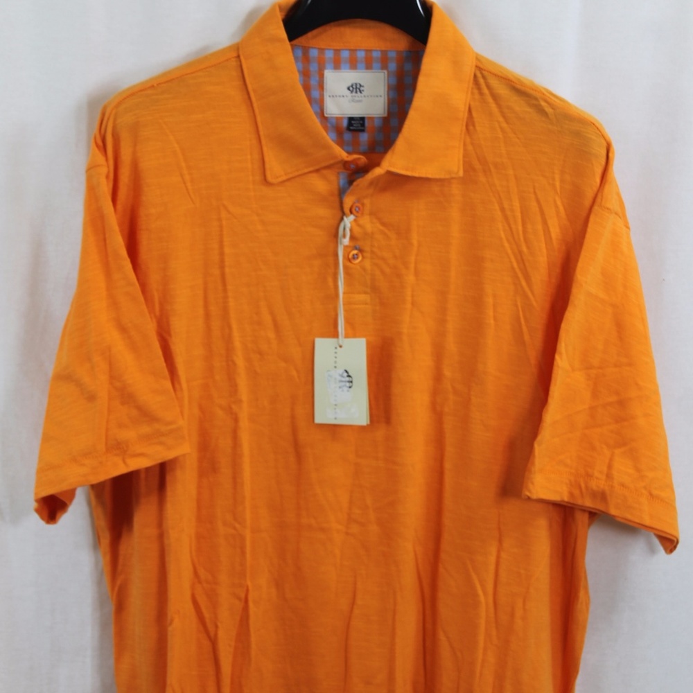 REPORT COLLECTION RESORT ORANGE POLO SHIRT XXL