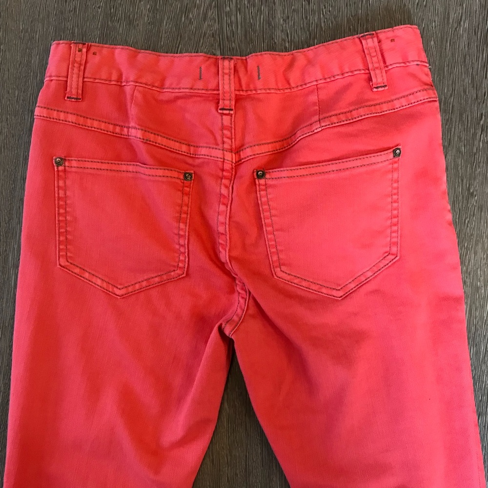 Free People NWT Coral Pink High Rise Skinny sz 26 - Picture 3 of 5