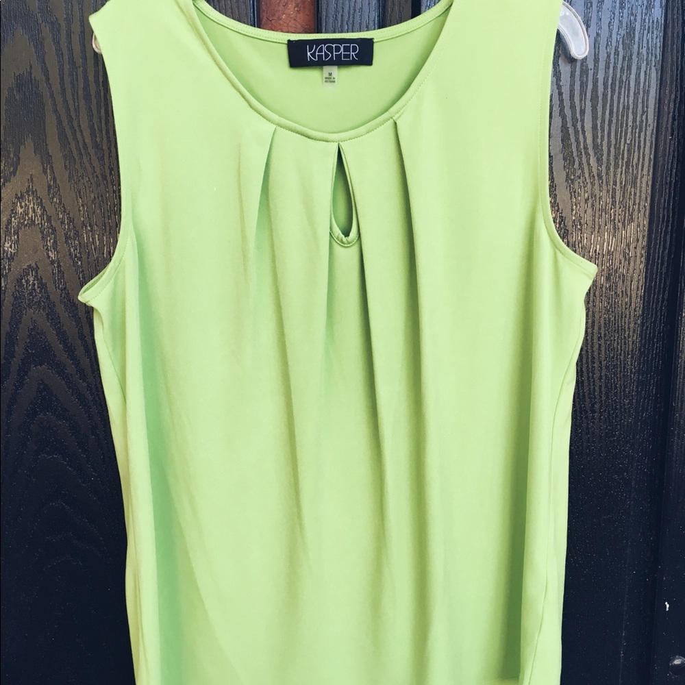 Kasper Keyhole Tank Blouse