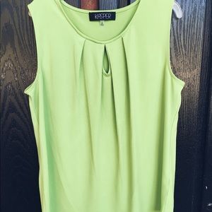 Kasper Keyhole Tank Blouse