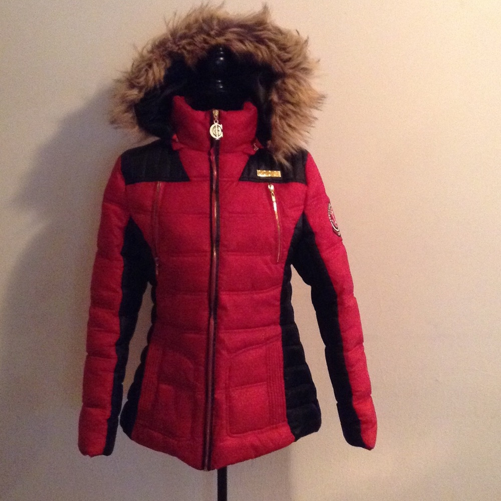 Black and red coogie winter coat!