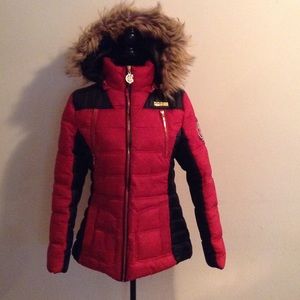 Black and red coogie winter coat!