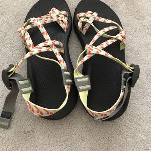 prism yellow chacos