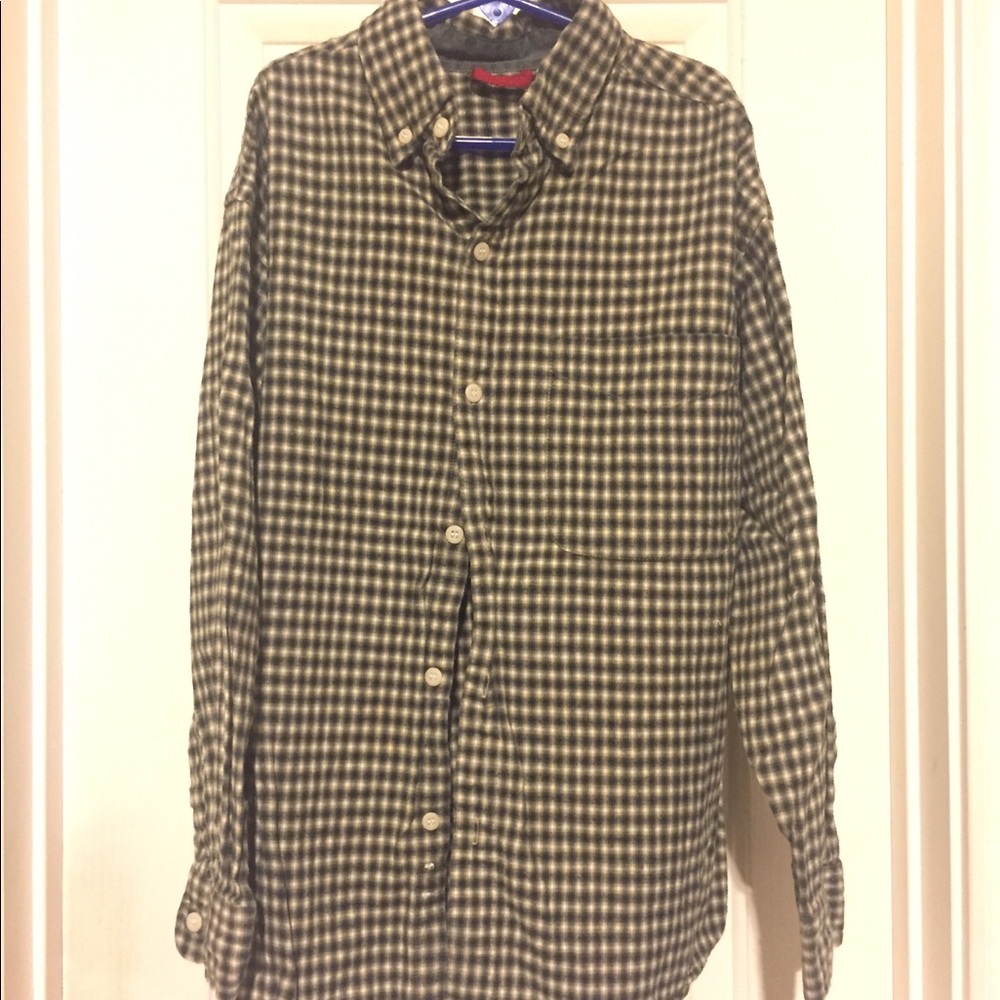 Boys Arizona button down black/tan