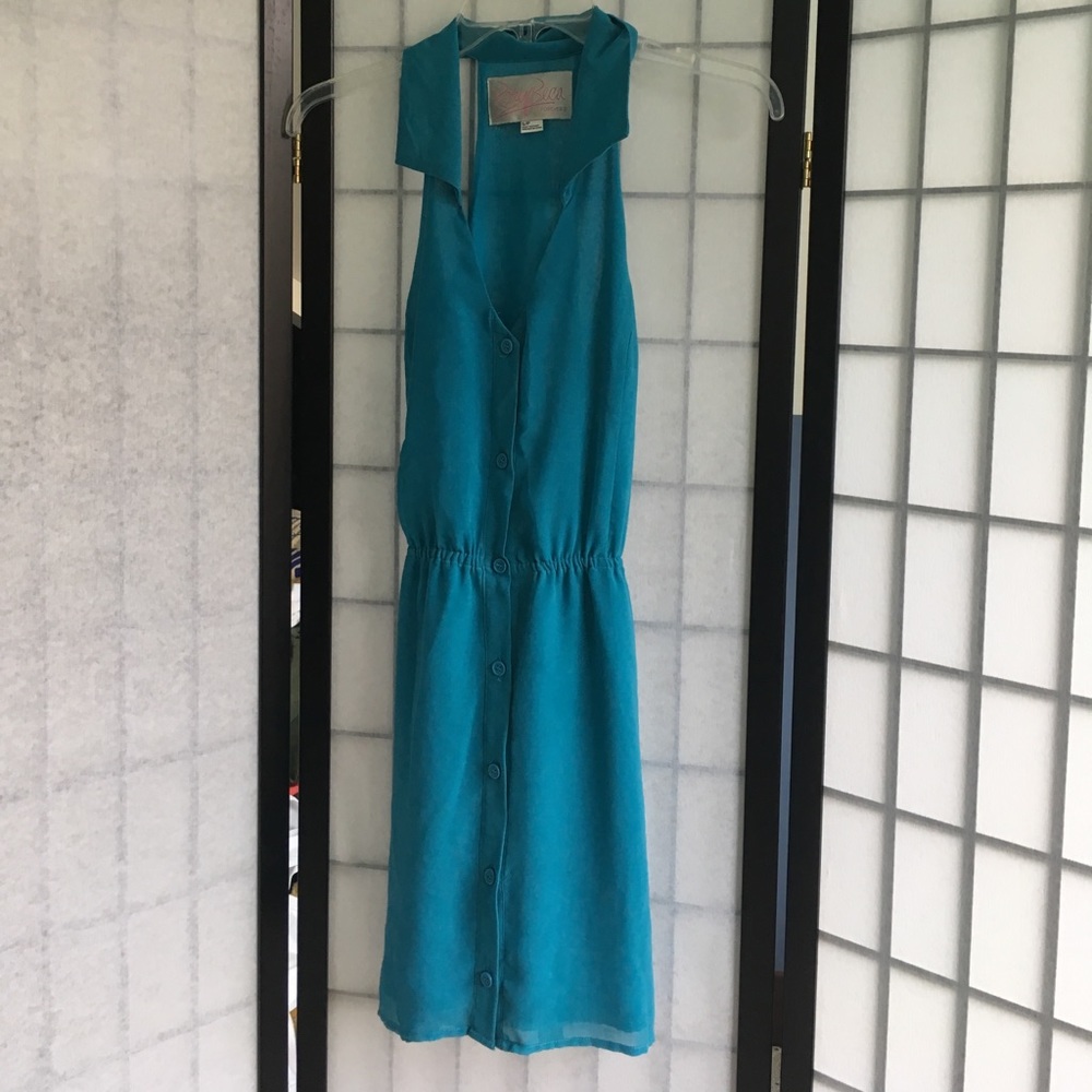Forever 21 racerback teal dress