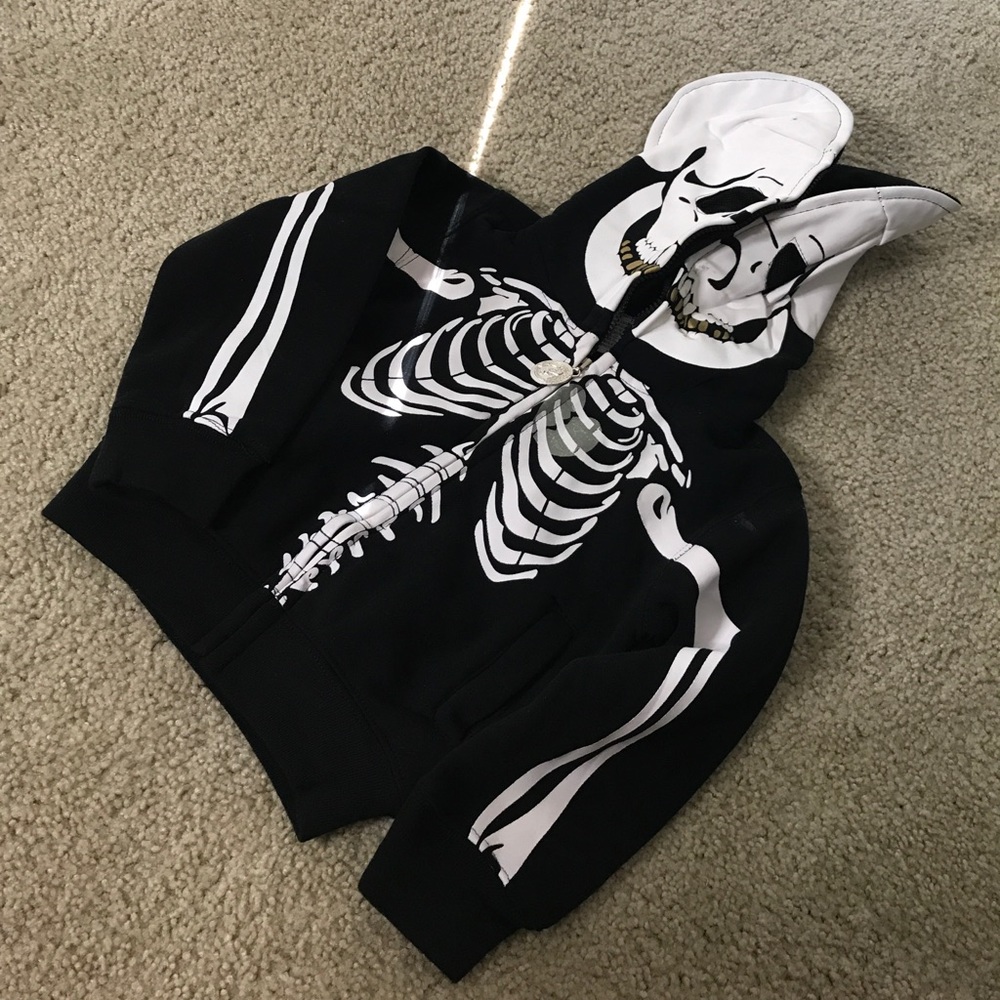 Toddler age 2 skull sweater