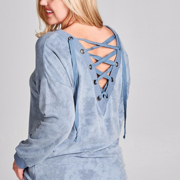 ONLY ONE LEFT! Adrianna Front or Back Top-Lavender - Picture 3 of 6