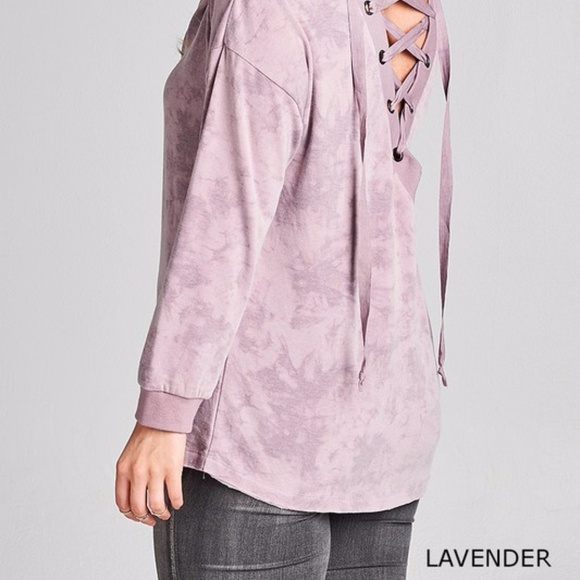 ONLY ONE LEFT! Adrianna Front or Back Top-Lavender - Picture 5 of 6