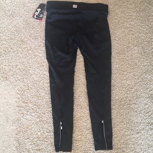Long skinny yoga/running zipper ankle pants