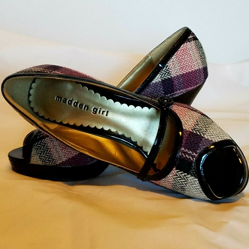 Madden Girl Lyisa Peep Toe Mary Jane Pump