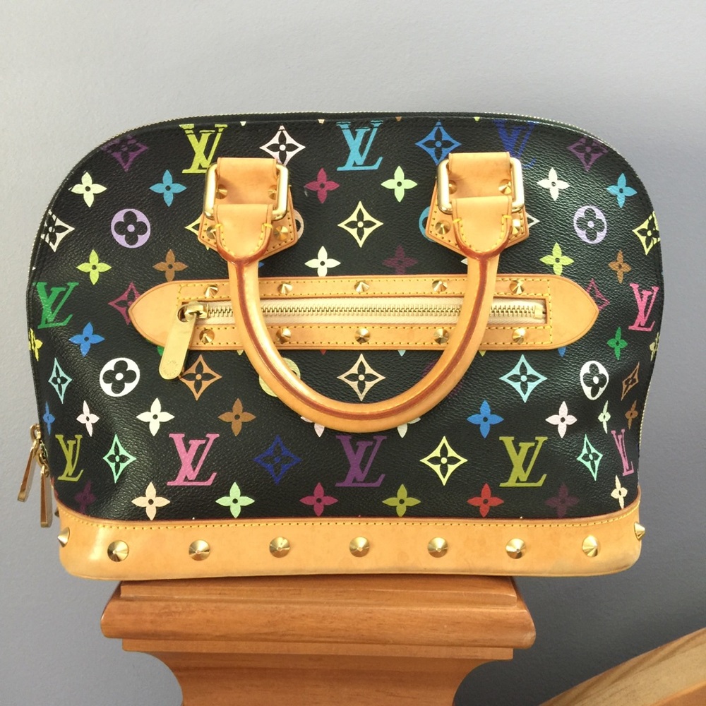 EUC. Louis Vuitton Multicolor Alma Noir