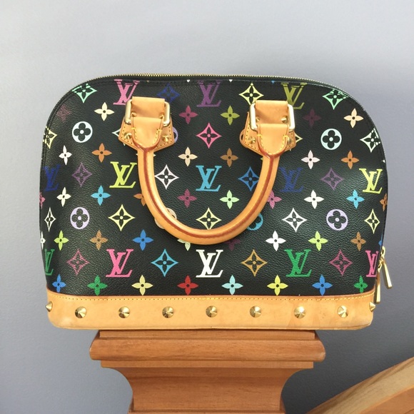 EUC. Louis Vuitton Multicolor Alma Noir - Picture 2 of 8
