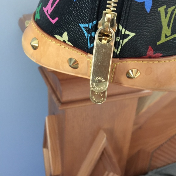 EUC. Louis Vuitton Multicolor Alma Noir - Picture 3 of 8