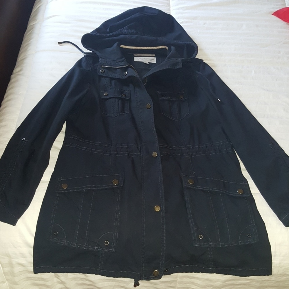 Hooded utility jacket