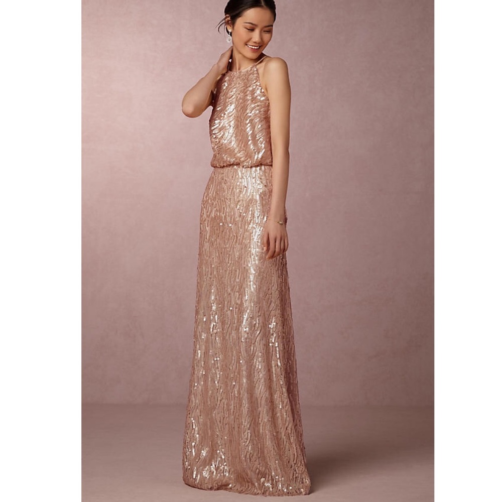 BHLDN Sequined Alana Dress SIZE 6 bridesmaid
