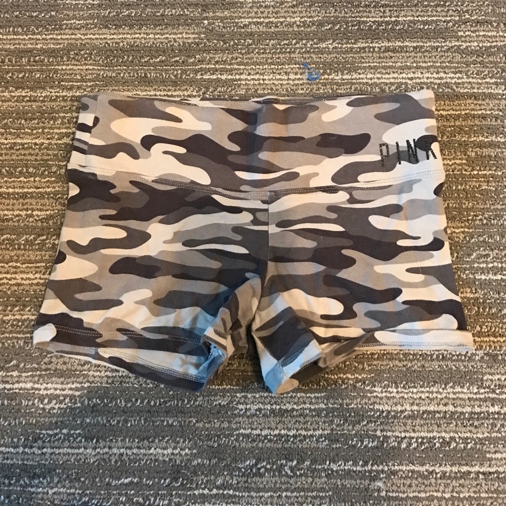 PINK Camo yoga shorts