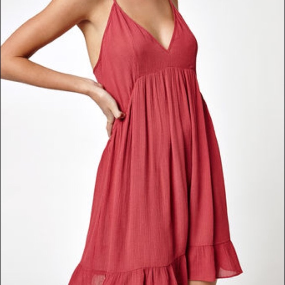 RED PAC SUN DRESS (KENDALL X KYLIE LINE)