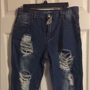 Boyfriend fit capris, New With tags still on them