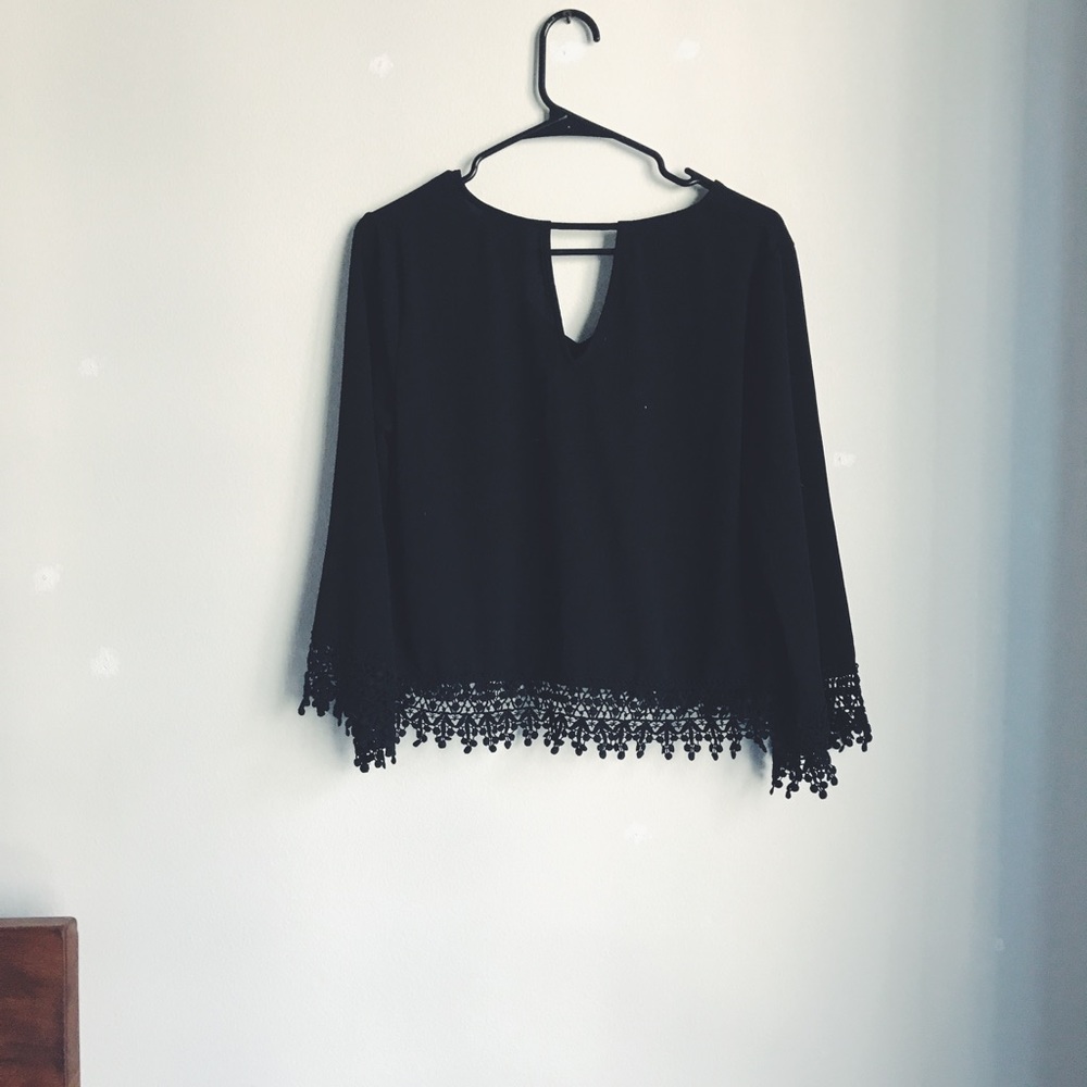 Long sleeve black ASTR shirt