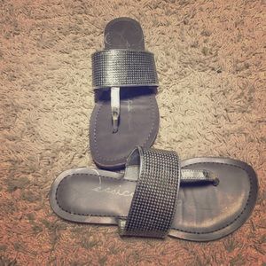 Jessica Simpson Silver Sandals
