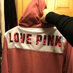 VS PINK Begonia hoodie sz m
