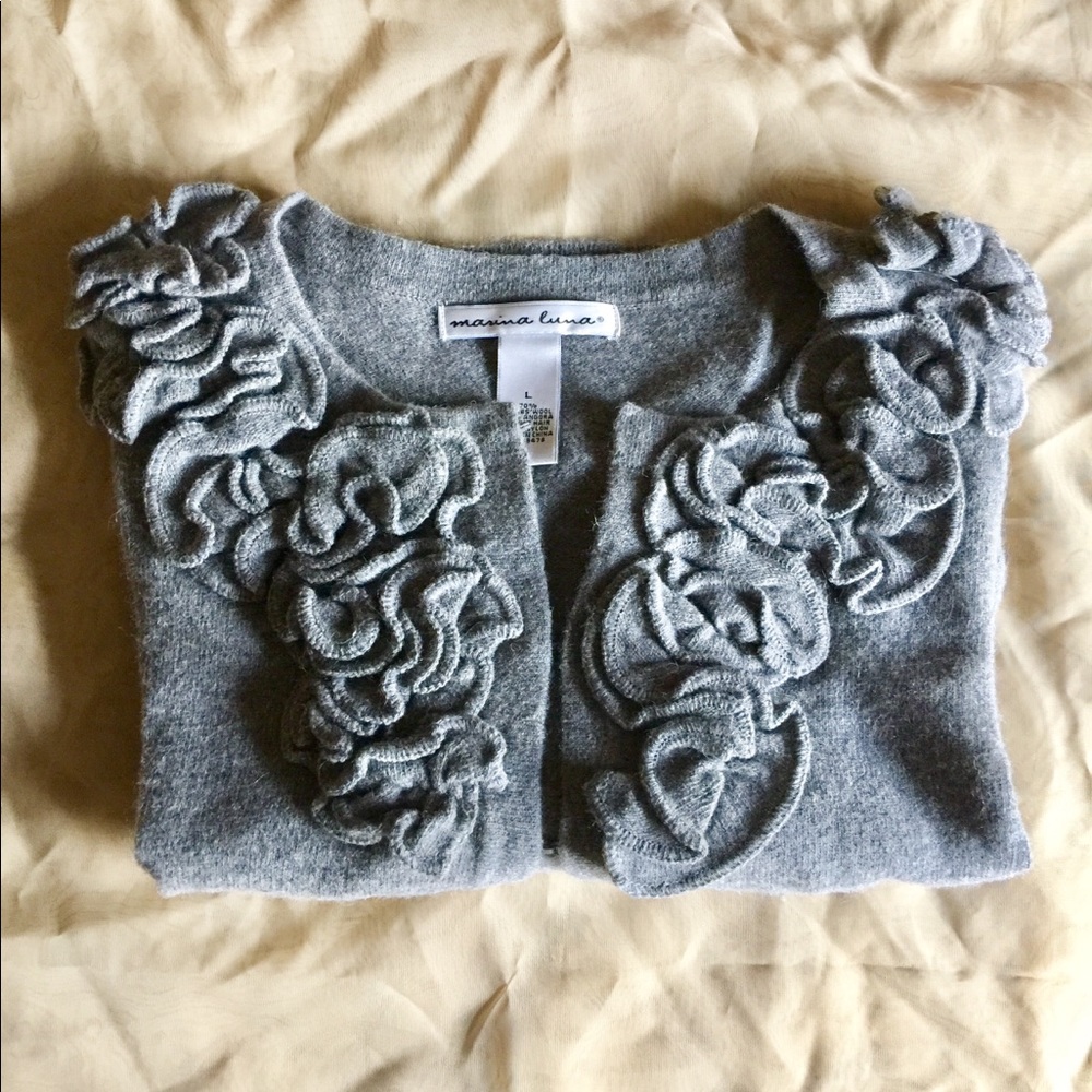 marina luna cropped sweater cardigan