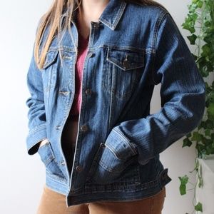 Eddie Bauer Large Oversized Jean Jacket