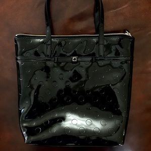 🖤 KATE SPADE SHINY BLACK SHOPPER 🖤