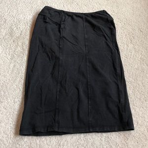 Medium black - washed look skirt