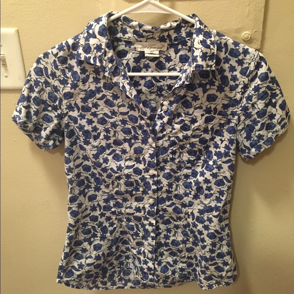 H&M Floral Button-Down Shirt