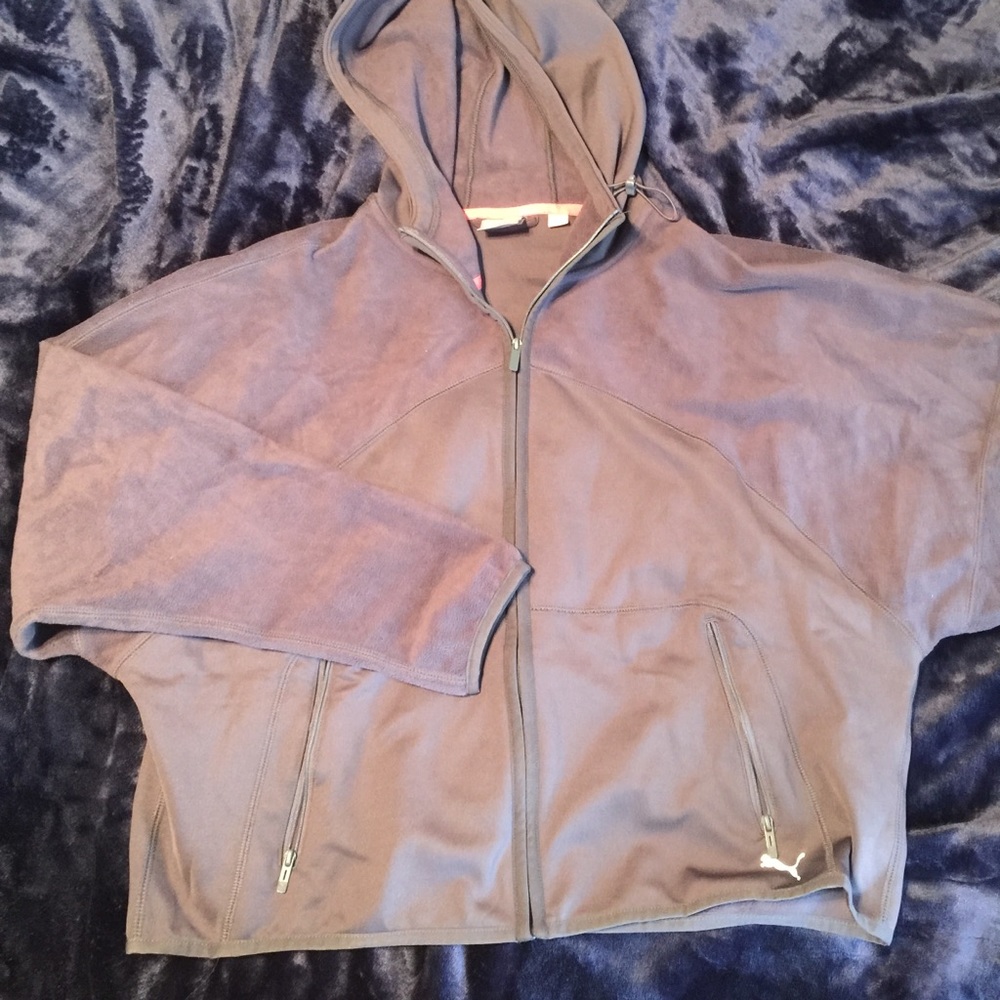 Puma Dolman Sleeve Cropped Yoga Fleece