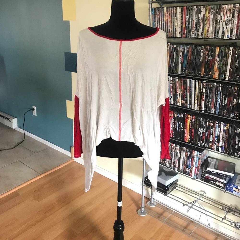 Crew neck cotton long sleeve tunic