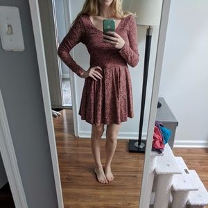 Free People Rose Garden Dress Blush Pink