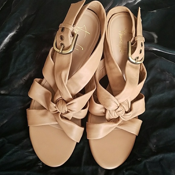 Franco sarta leather heeled sandals - Picture 1 of 5