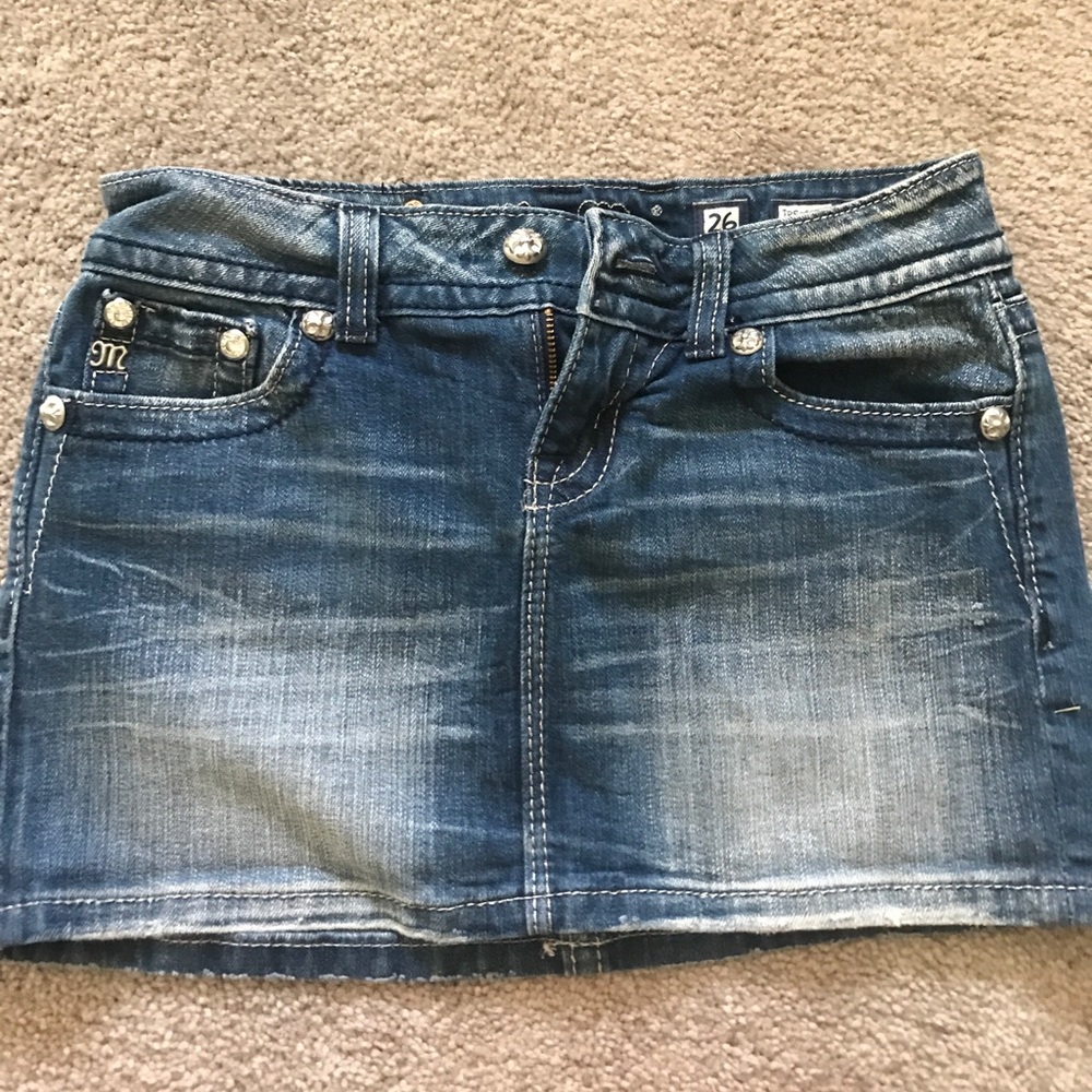 Miss me mini jean skirt!