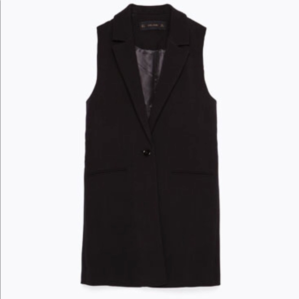 Zara Sleeveless Blazer XS