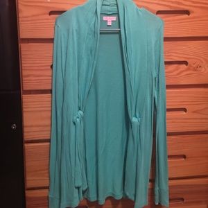 Turquoise Lilly Pulitzer long sleeve cardigan