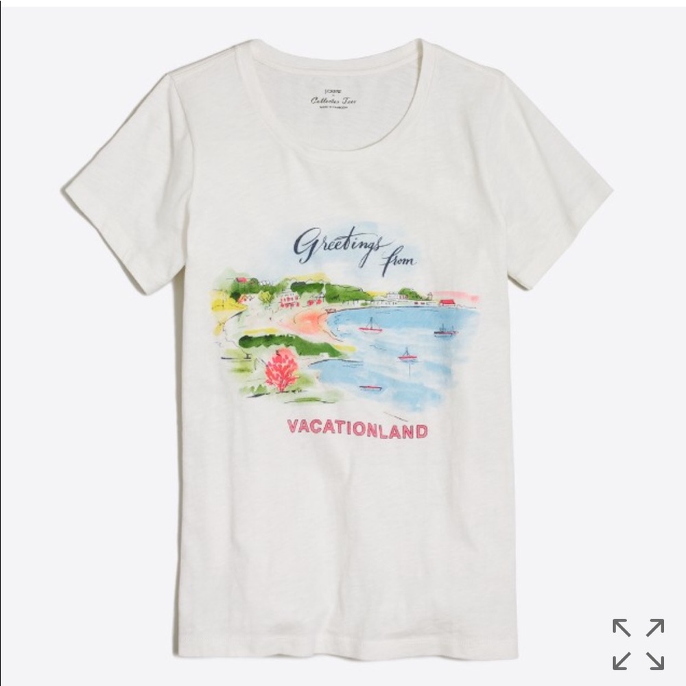 J Crew Factory Postcard collector tee