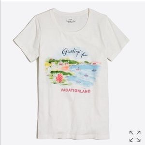 J Crew Factory Postcard collector tee