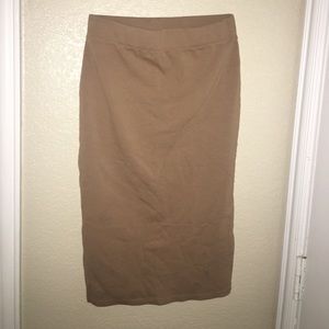Pencil cotton skirt