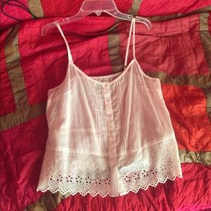 Garage sleeves see through crop tank