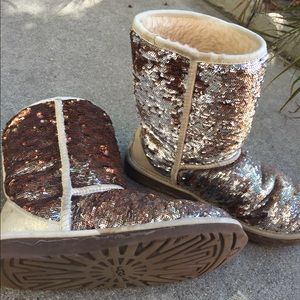 Sequin UGG boots