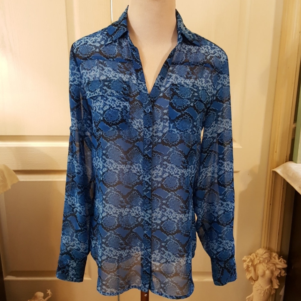 New York & Co. Sheer Blouse. Size Small.