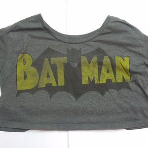 *SOLD* Forever 21 Women's Gray Batman Crop Top