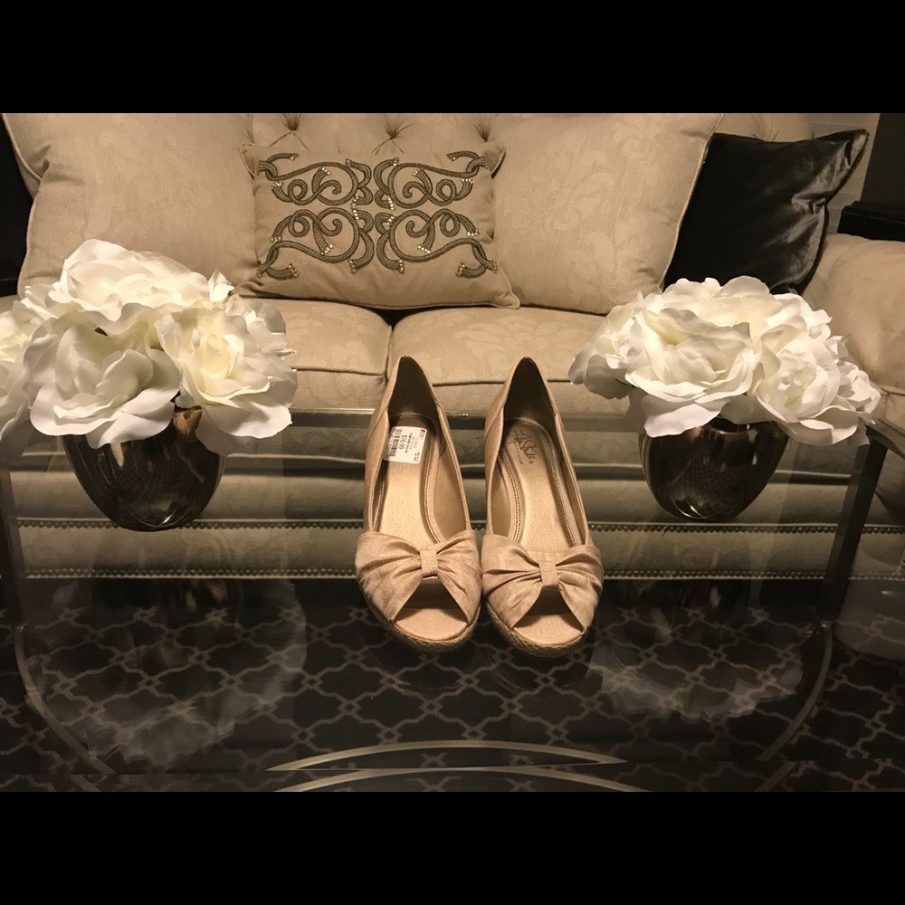 Cream Platform Shoes