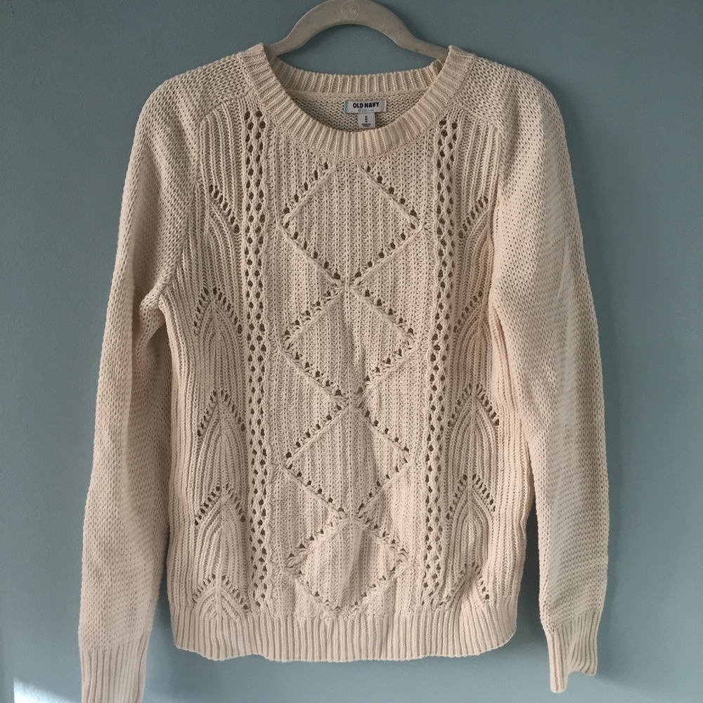 Cream colored knit sweater
