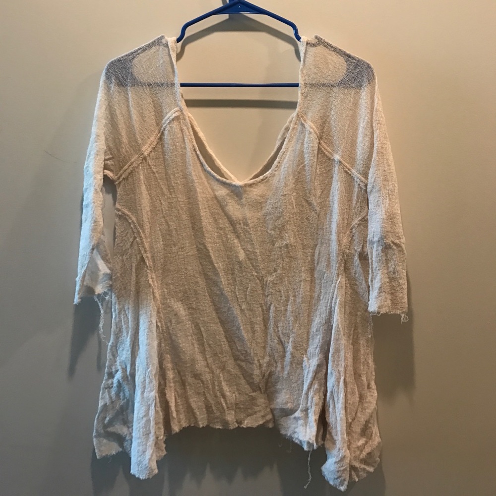 free people mesh shirt