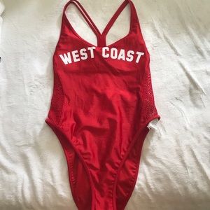 One piece bathing suit