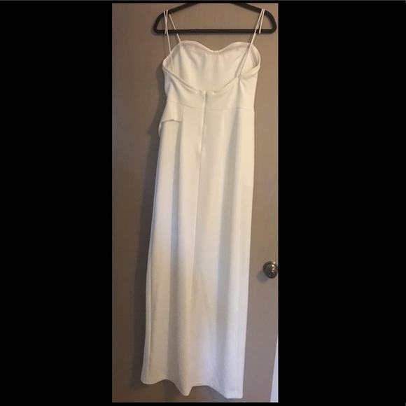White formal asymmetrical maxi dress - Picture 2 of 4